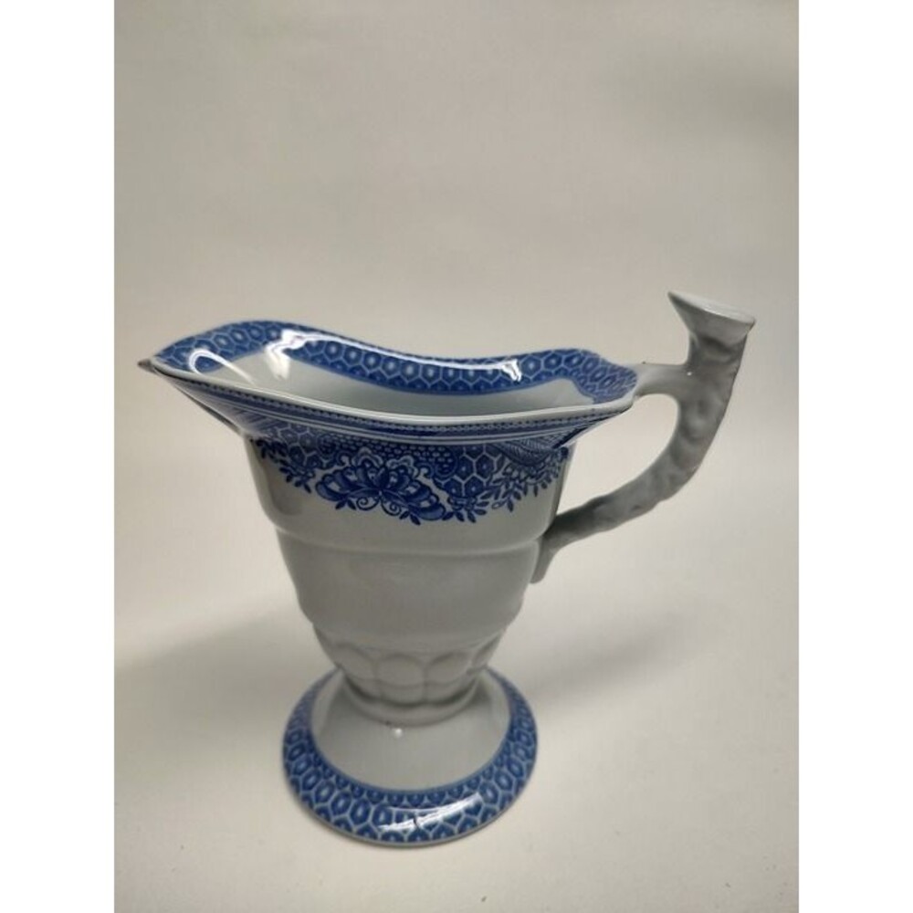 Vintage Small Pitcher Copeland Spode Jamestown Porcelain blue & white 4-3/4" t
